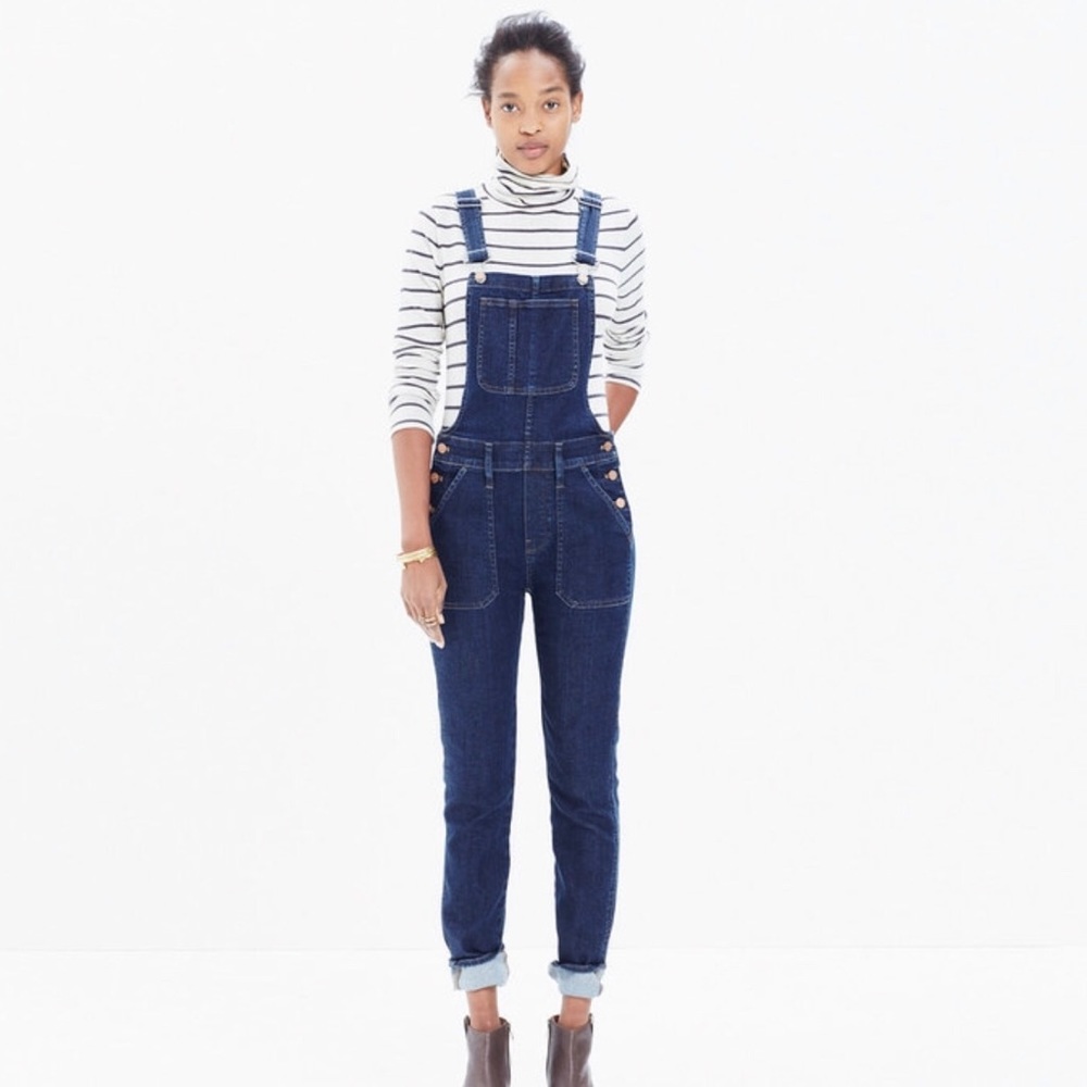 Madewell Skinny Overalls In Judd wash Size M